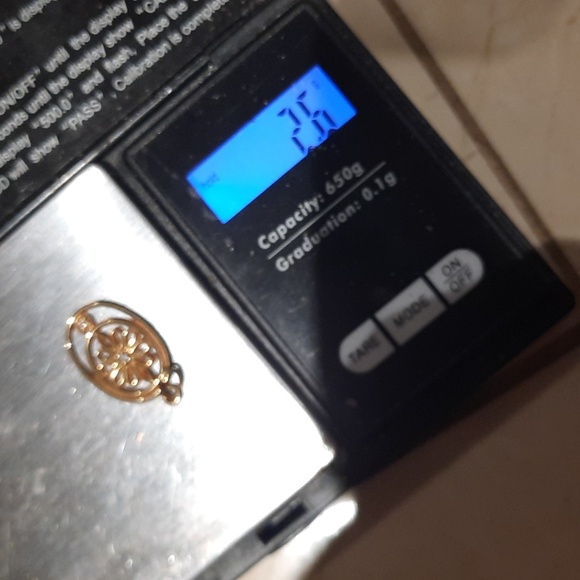 Vintage Solid GENUINE 10K YELLOW GOLD Double DIAMOND PENDANT 💎 💛 CHARM - Picture 8 of 8